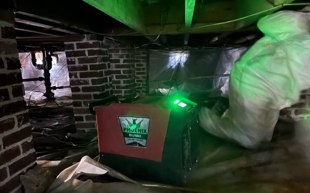 Water Damage inside Nashville Crawl Space From Rainfall and Flooding